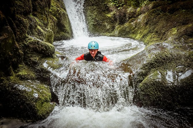 Dollar Falls Canyoning Trip - The first jumps and water slides