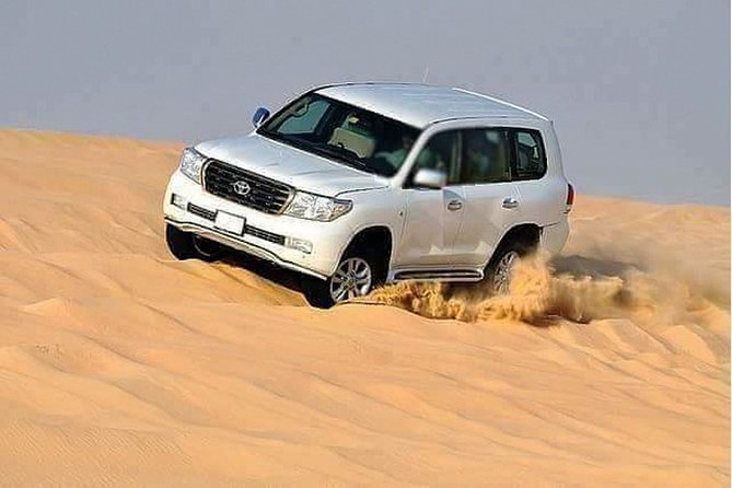 Dubai: Extreme Desert Safari with Dinner - Leaving Dubai for the sunset dunes