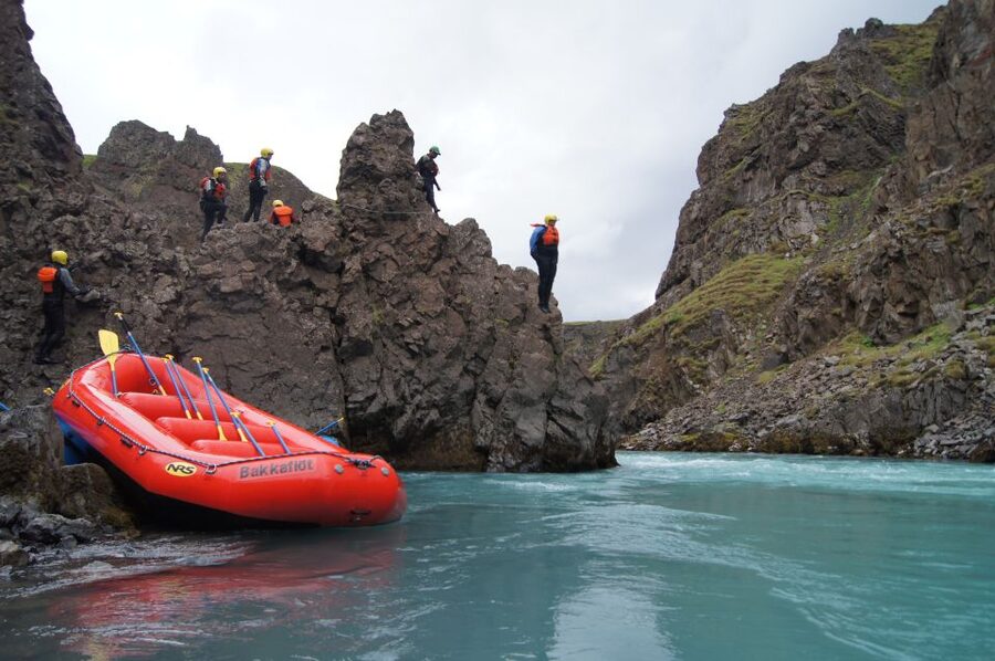 East Glacial River Extreme Rafting - Arriving at Bakkaflöt in Varmahlíð
