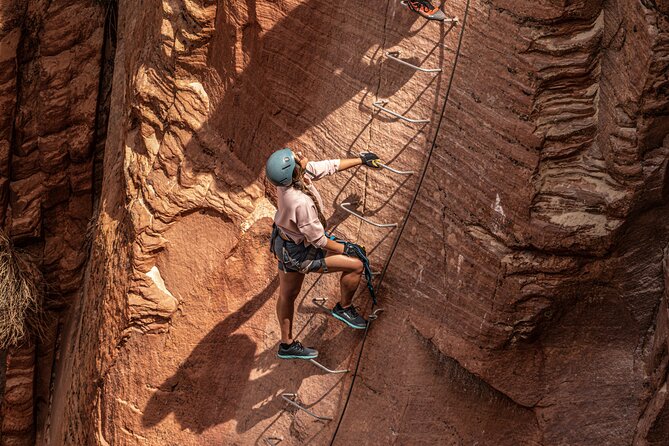 East Zion Elk Heart Cliffs Via Ferrata and Rappelling (3Hr) - Key points about the Elk Heart Cliffs route