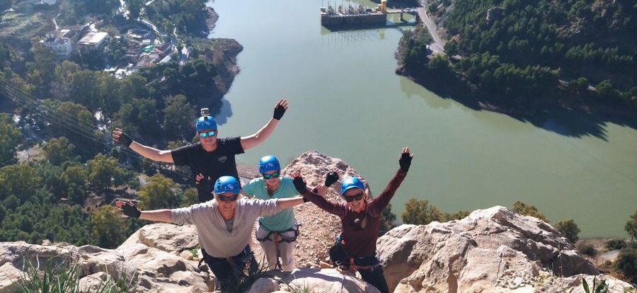 El Chorro: Climb Via Ferrata at Caminito del Rey - The first 250 meters on iron steps