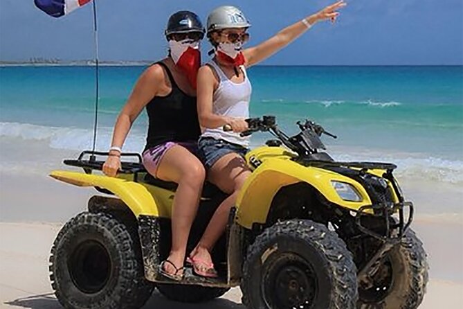 Extreme Adventure on ATV Quads in Punta Cana - Washing off at the ranch