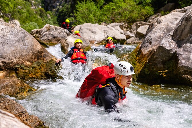 Extreme Canyoning on Cetina River from Split or Šestanovac - The 53-meter waterfall abseil