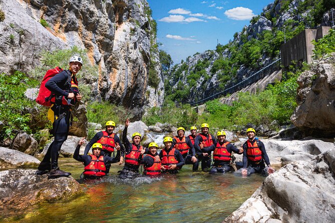 Extreme Canyoning on Cetina River from Split or Šestanovac - What the six-hour schedule feels like