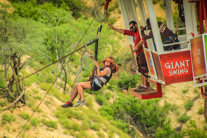 Extreme Swing - Fly from the Glass Bottom Gondola - From Cabo hotels to Wild Canyon Adventures