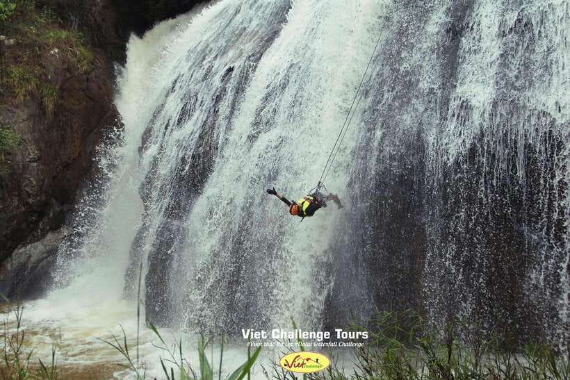Extreme ZIPLINE 1500M & CANYONING in DA LAT - Starting in Da Lat and reaching Datanla Waterfall