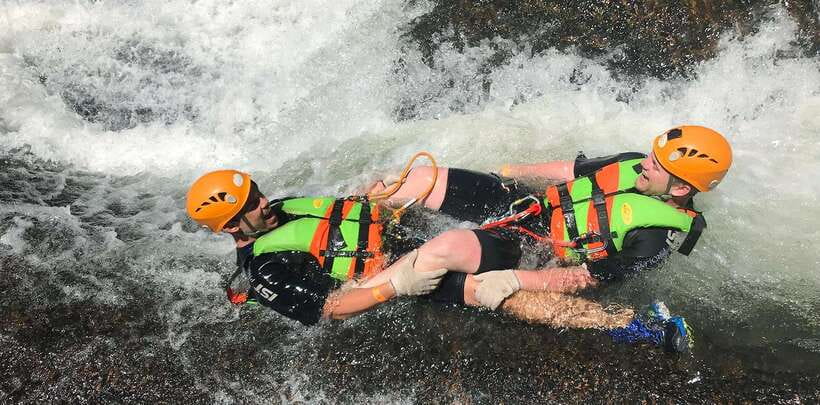 Extreme ZIPLINE 1500M & CANYONING in DA LAT - The 18-meter dry cliff descent