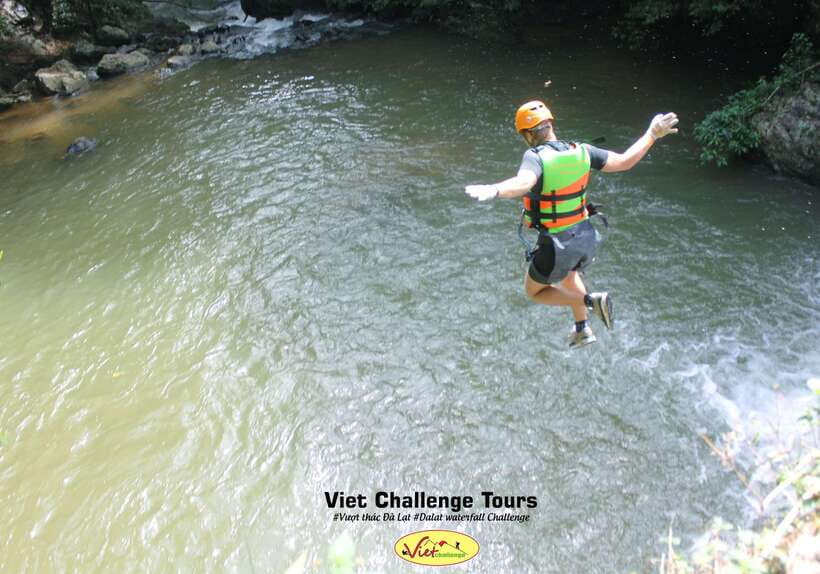 Extreme ZIPLINE 1500M & CANYONING in DA LAT - Waterfall ziplining and natural water slides