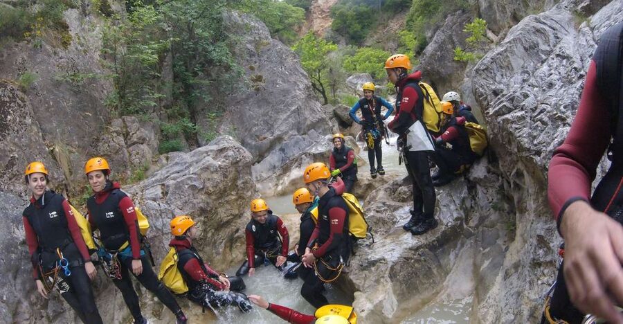 From Athens: Agios Loukas Gorge Canyoning Experience - The 30-minute hike to the gorge