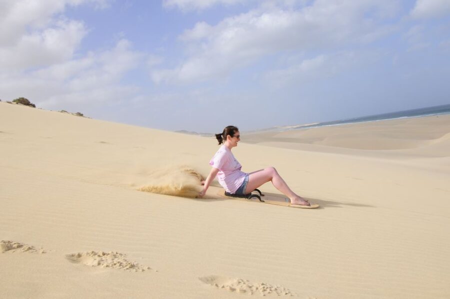 From Boa Vista: Sandboarding Adrenaline down the big Dunes - Who will enjoy this most