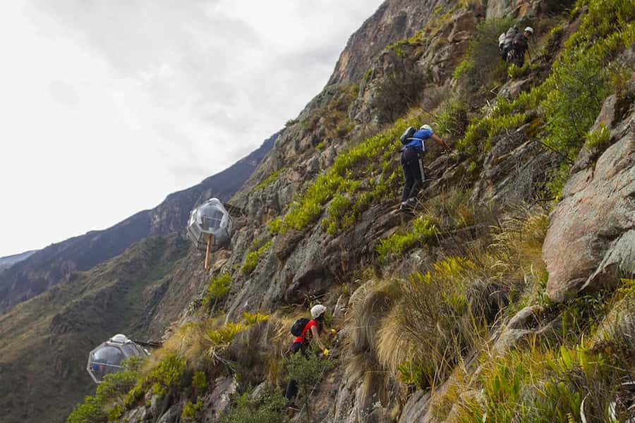 From Cusco: Via Ferrata and Sky Lodge Zipline - From Cusco to the rock face in one hour