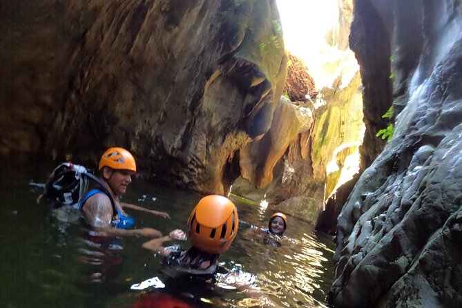 From Estepona: Guided Canyoning Tour on the Guadalmina River - Swimming through the narrow Guadalmina sections