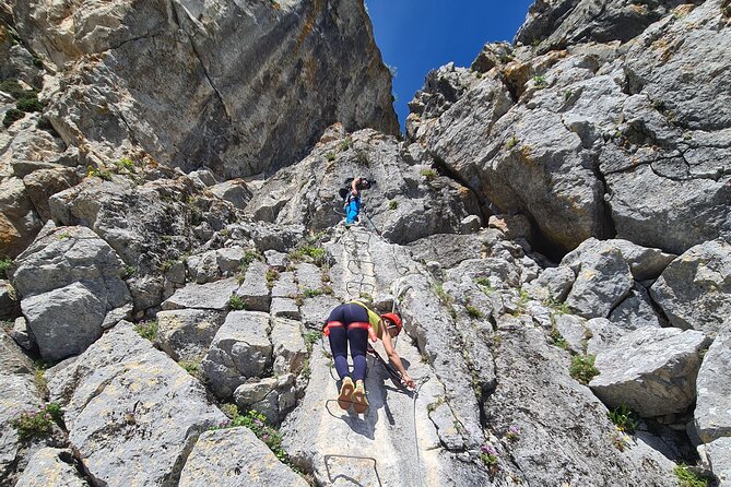 From Estepona: Guided Via Ferrata Adventure in Benalauría - The canyon approach and climb to the top