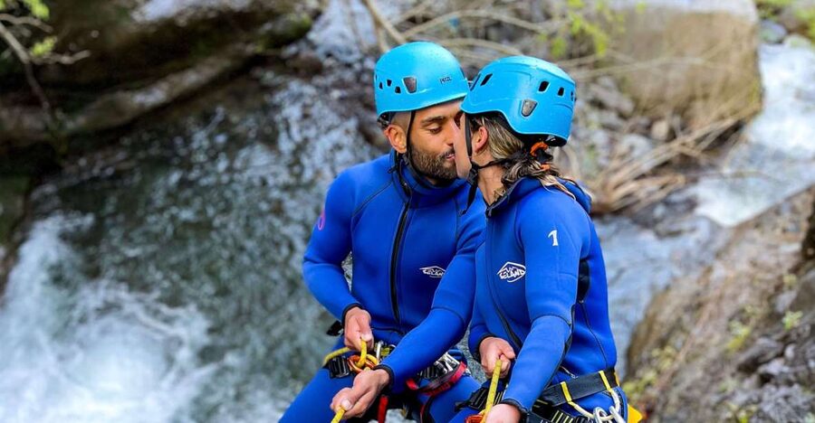 From Funchal: Intermediate (Level 2) Canyoning Adventure - The 15-minute walk and first safety briefing