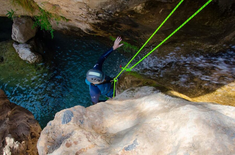 From Granada: Rio Verde Canyoning Tour with Lunch - The approach walk and the safety briefing