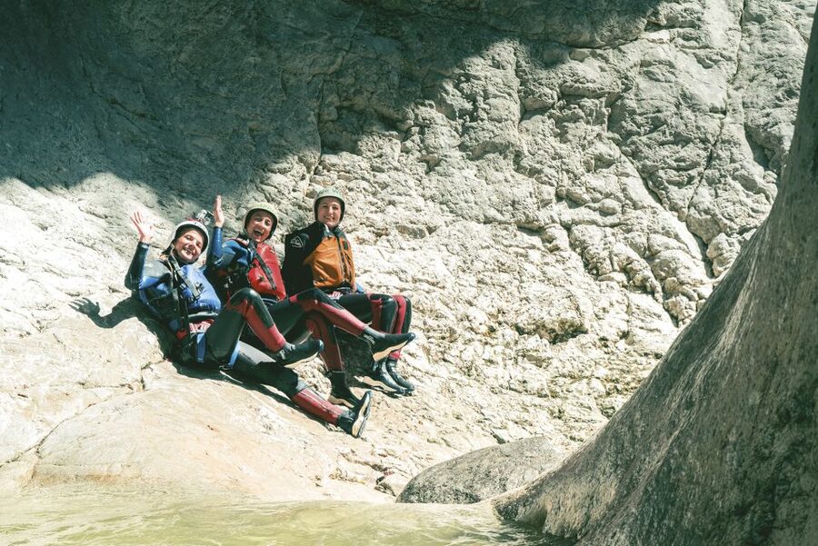 From Interlaken: Canyoning Chli Schliere - Jumps and slides into the gorge