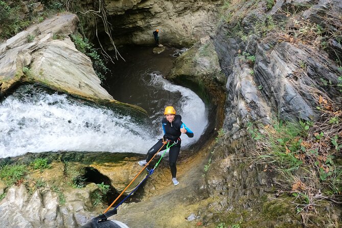 From Marbella: Guided Canyoning Tour in Sima del Diablo - A canyon shaped by water