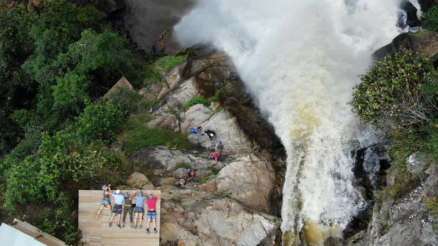 From Medellin:Powerful via Ferrata & Zipline Giant Waterfall - From Medellín to Antioquia’s Waterfall Country