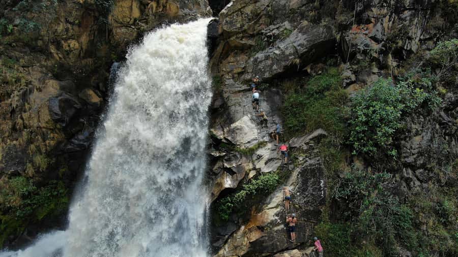 From Medellin:Powerful via Ferrata & Zipline Giant Waterfall - Two Flights on Colombia’s Biggest Zipline