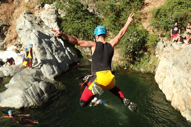 From Mijas: Guadalmina Canyon Canyoning Tour - Swimming pools, slides, and the 5-meter rappel