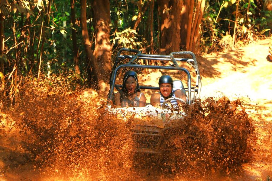 From Ocho Rios: Yaaman Adventure Park ATV Tour with Lunch - Getting ready for the mud