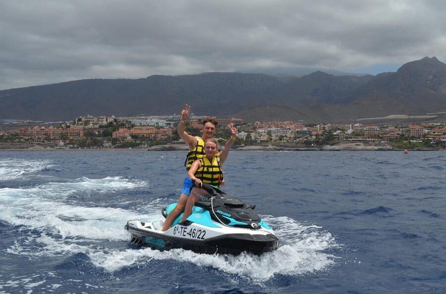 From Puerto Colon : 1 hour adrenaline JetSki tour - The coast, cliffs, and open Atlantic views