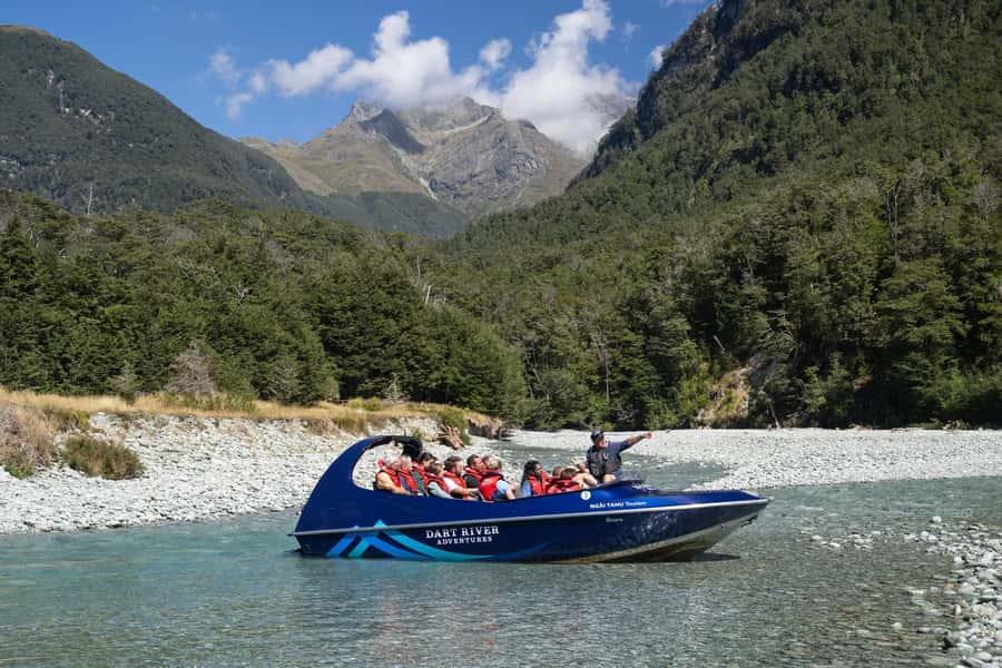 From Queenstown: Dart River Canoe & Jet Boat Day Trip - Rockburn Chasm and the cold-water stop