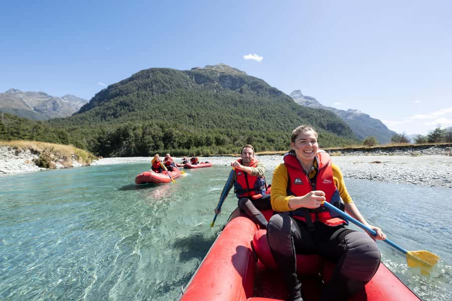 From Queenstown: Dart River Canoe & Jet Boat Day Trip - Getting ready at the Dart River base