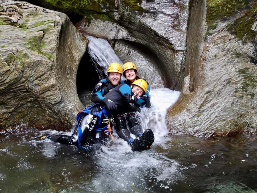 From Queenstown: Mount Aspiring Full-Day Canyoning Adventure - Getting ready for four hours in Wilson Creek