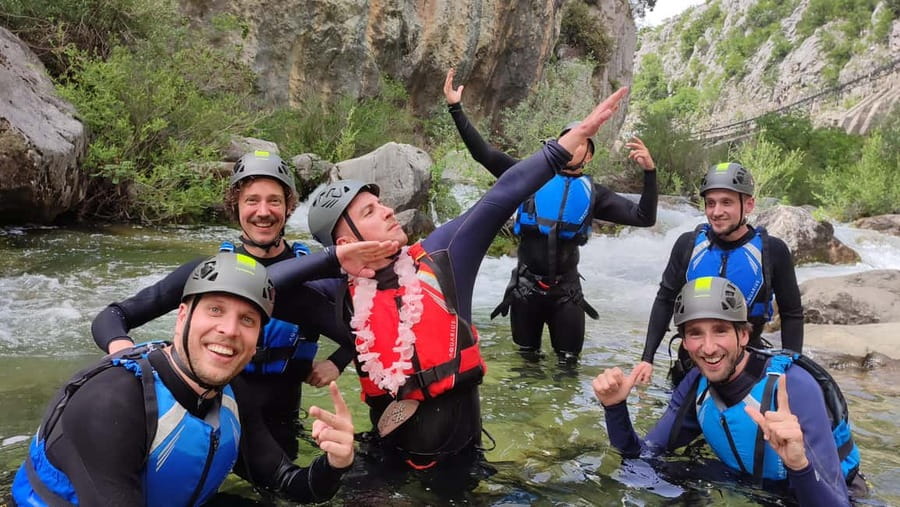 From Split/Omiš: Canyoning Cetina River + Free Photos/Video - Walking, Swimming, and Rock Obstacles