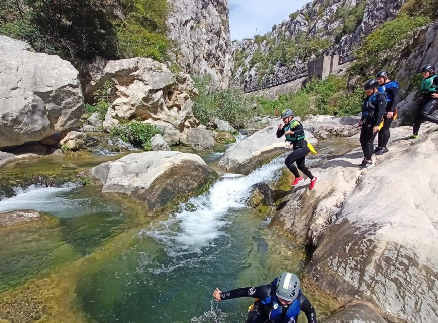 From Split/Omiš: Canyoning Cetina River + Free Photos/Video - High Canyon Walls and Geological Details