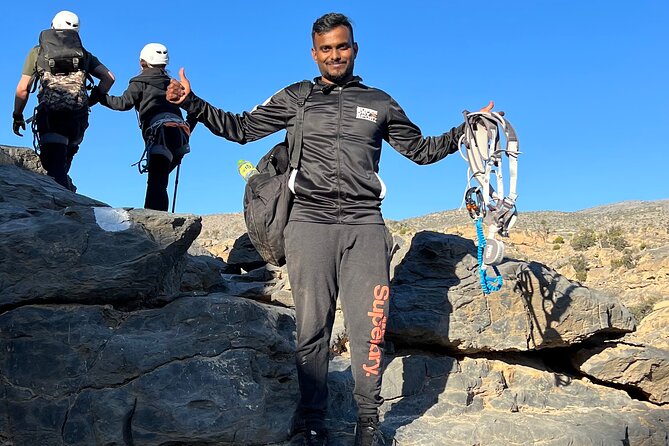 Full-Day Via Ferrata & Balcony Trekking - The 300-meter Via Ferrata on Jebel Shams