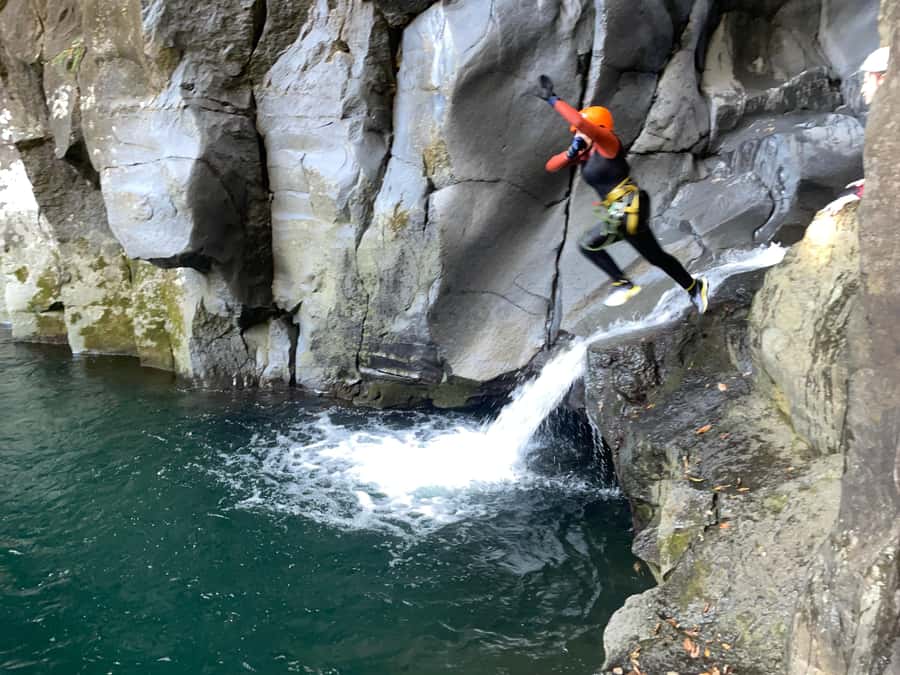 Fun Canyoning Activity at the bottom of Mt. Fuji - The guides make the difference