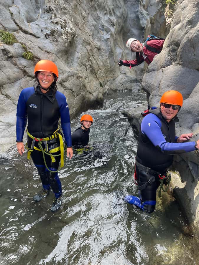 Fun Canyoning Activity at the bottom of Mt. Fuji - Rain, water levels, and the limits of nature