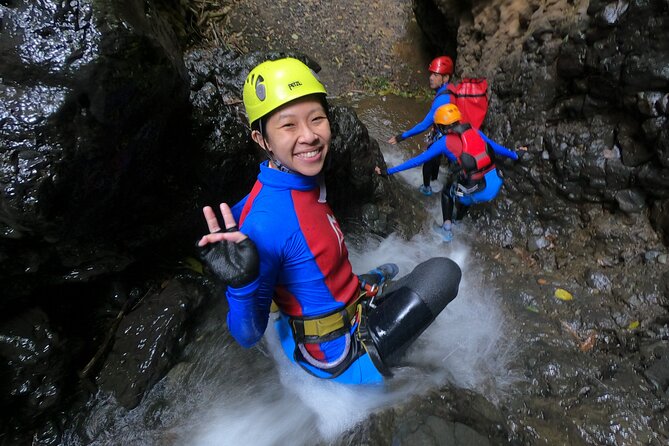 Fun Canyoning in Gitgit Canyon - Five slides, four jumps, and one zipline