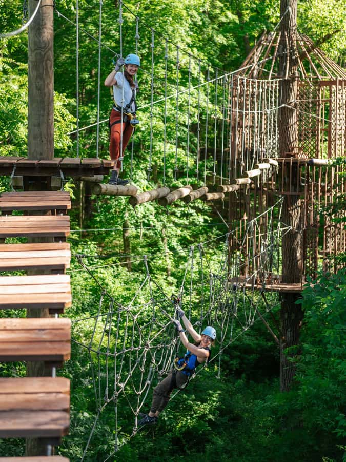 Galena: Aerial Adventure Park- Long Hollow Canopy Tours - Two Treehouses Add a Welcome Change of Pace