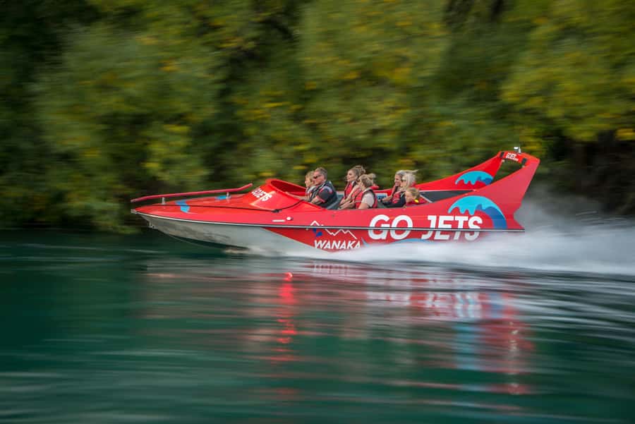 Go Jets Wanaka Clutha River Jet Boat Experience - Forty-four kilometres of speed and spins