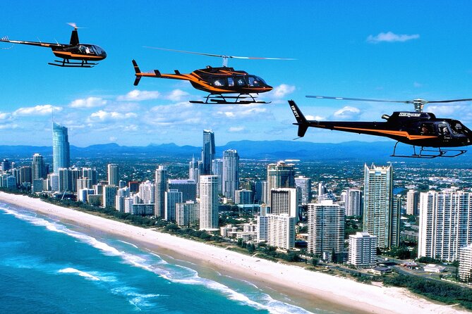 Gold Coast Helicopter 10 min Flight and Jet Boat Ride - Starting at Ferny Avenue in Surfers Paradise