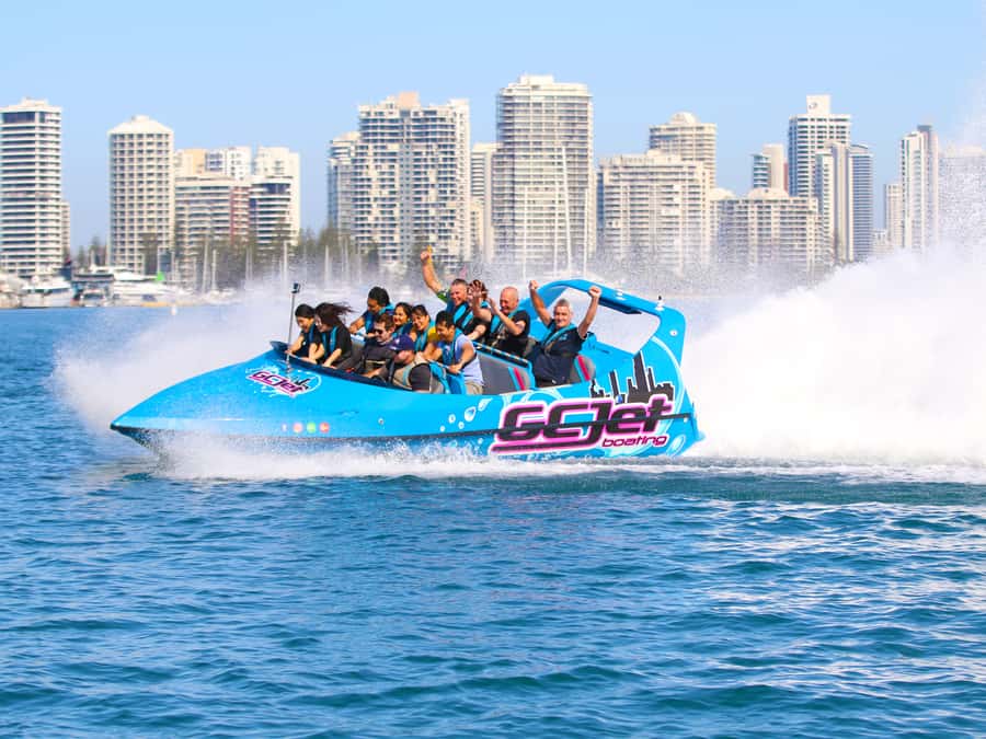 Gold Coast: Jet Boat Thrill Ride - Leaving Marina Mirage for the Broadwater