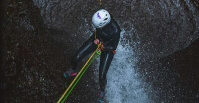 Canyoning in the rainforest