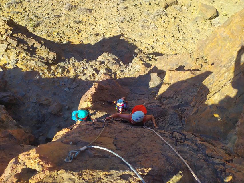 Gran Canaria: Cliff Climbing Via Ferrata Trip by Maspalomas - Learning the ropes before the first rock step