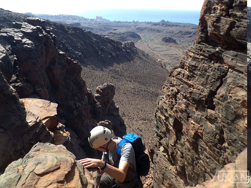 Gran Canaria: Cliff Climbing Via Ferrata Trip by Maspalomas - Caves, rock walls, and the route upward