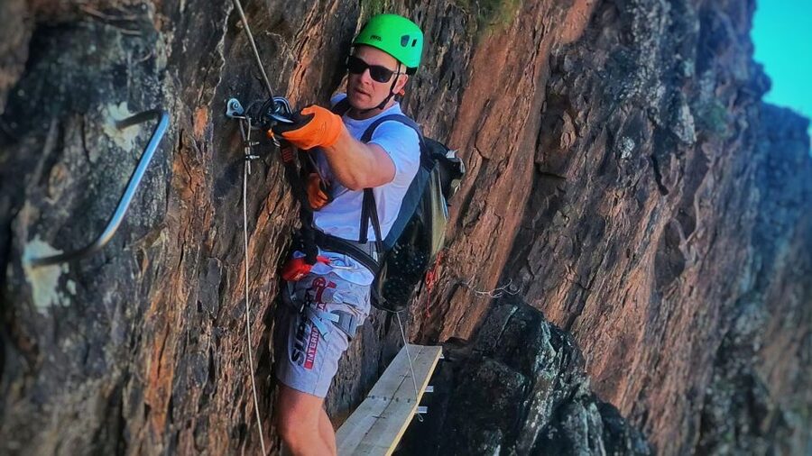Gran Canaria: Guided Via Ferrata and Zipline Adventure - Views across the Tunte caldera
