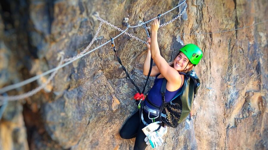 Gran Canaria: Guided Via Ferrata and Zipline Adventure - Reaching the top and taking the zipline down