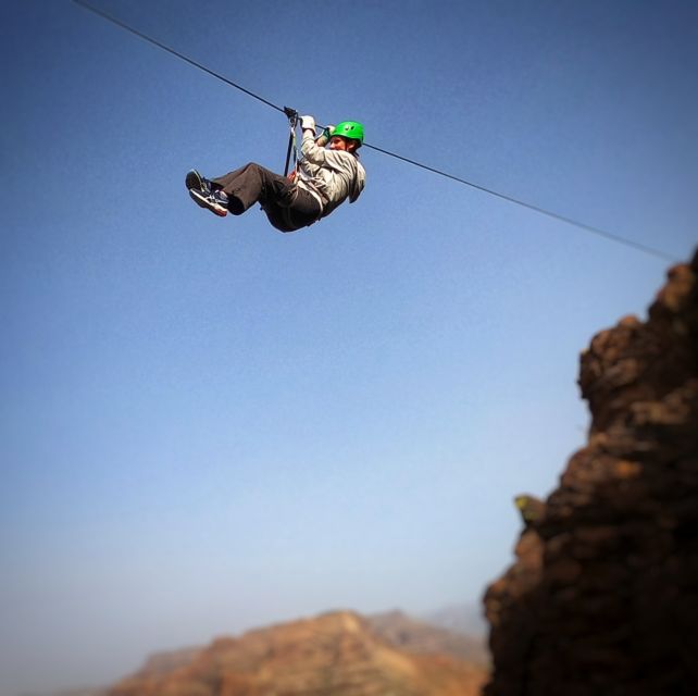 Gran Canaria: Guided Via Ferrata and Zipline Adventure - Gearing up for the 300-meter course