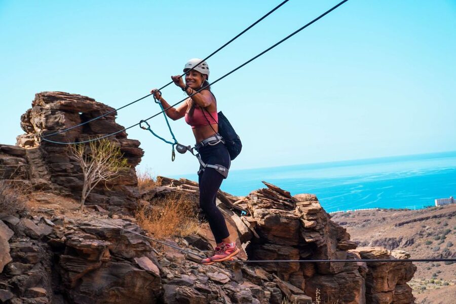 Gran Canaria: Guided Via Ferrata Excursion - The 25-minute walk to the cliffs