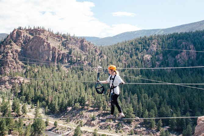 Granite Via Ferrata Climbing Experience in Buena Vista - Getting ready for the iron rungs and bridges