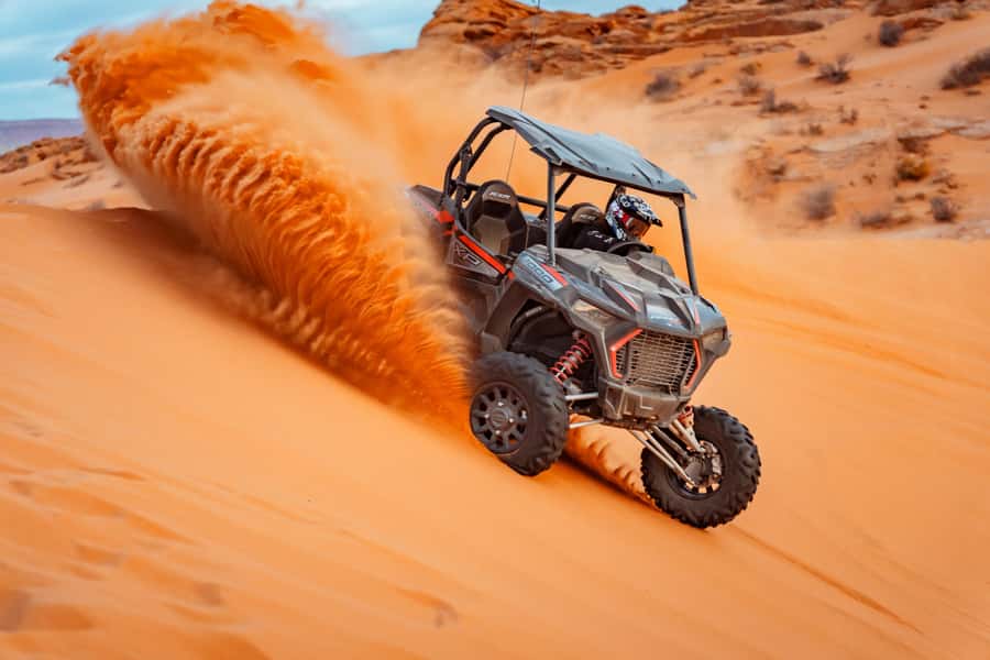 Greater Zion: Extreme Adrenaline UTV Tour in Sand Hollow - What the $139 price really buys