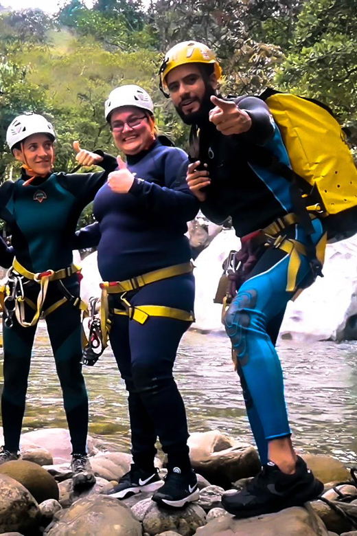 Guatapé Canyoning Adventure: Crystal Waters and Wildlife - The 80-meter zip line and Indian Waterfall
