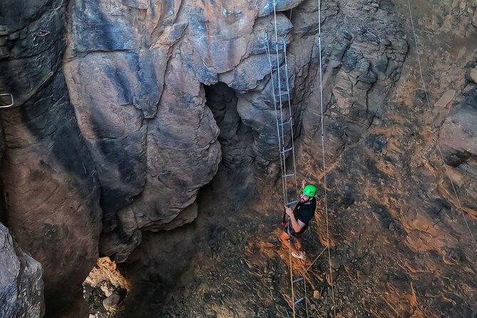 Half-Day Adventure and Climbing Via Ferrata in Gran Canaria - Moving up the 300m route